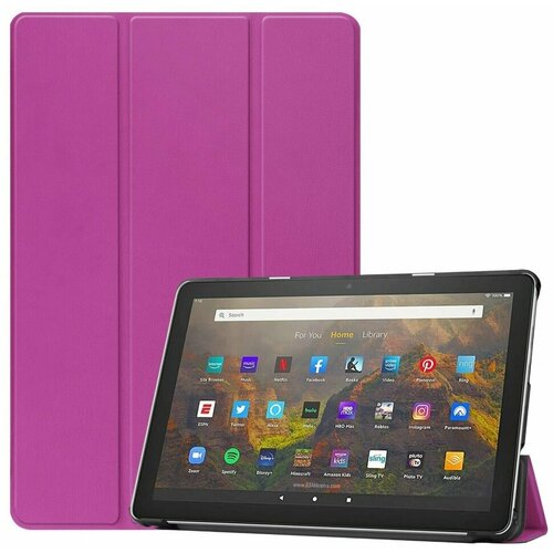 Планшетный чехол для Amazon Fire HD 10 (2021) (фиолетовый) multicolor tablet cover case suitable for amazon fire 7 fire hd 8 fire hd 10 anti dust leather cover case protective shell