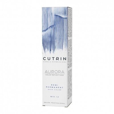 Cutrin AURORA Demi Безаммиачный краситель для волос, 4.16 Темный камень, 60 мл