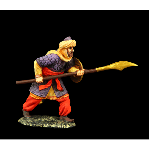 Оловянный солдатик SDS: Тяжеловооруженный мусульманский воин, XII-XIII вв. оловянный солдатик sds монгольский воин замахивающийся мечом xiii в