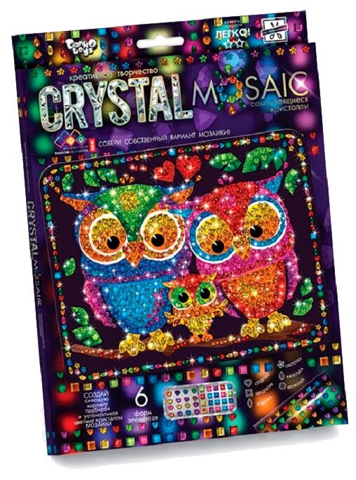 Набор креативного тв-ва Crystal Mosaic Совы