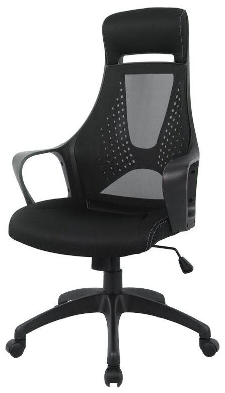 Кресло BN-Hg-EChair-578 TC сетка/ткань черный, пластик черный