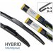 Щётки стеклоочистителя для Skoda Rapid I Рестайлинг лифтбек 2017-2020, дворники MTF Light HYBRID гибридные комплект - водительский 600 мм, пас. 400 мм