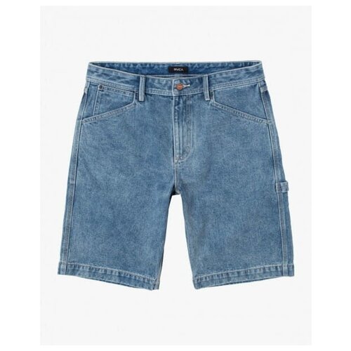 фото Мужские джинсовые шорты юнион chainmail, цвет голубой, размер l rvca