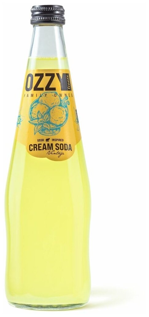 Лимонад Крем-сода OZZY Vintage по госту 500 мл. стекло - фотография № 1