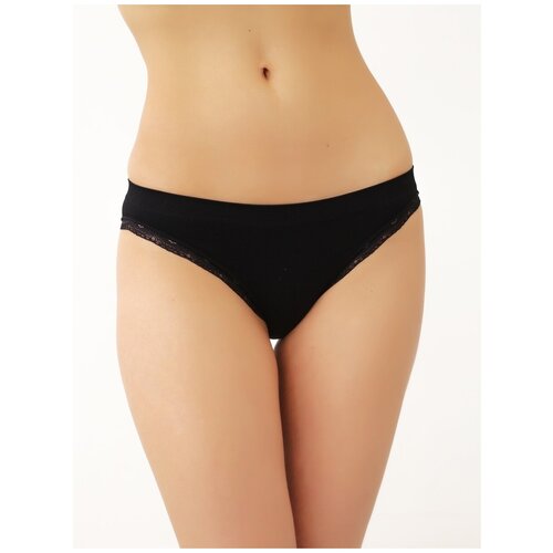 фото Трусы seamlessflex, размер 3-m/l, черный