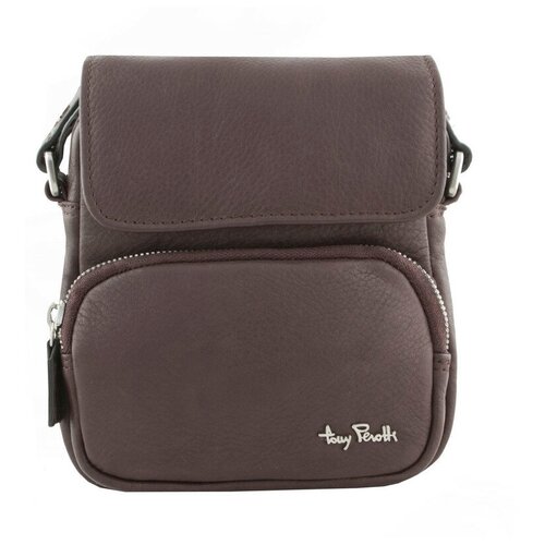 фото Сумка tony perotti contatto, мужская, натуральная кожа, коричневый