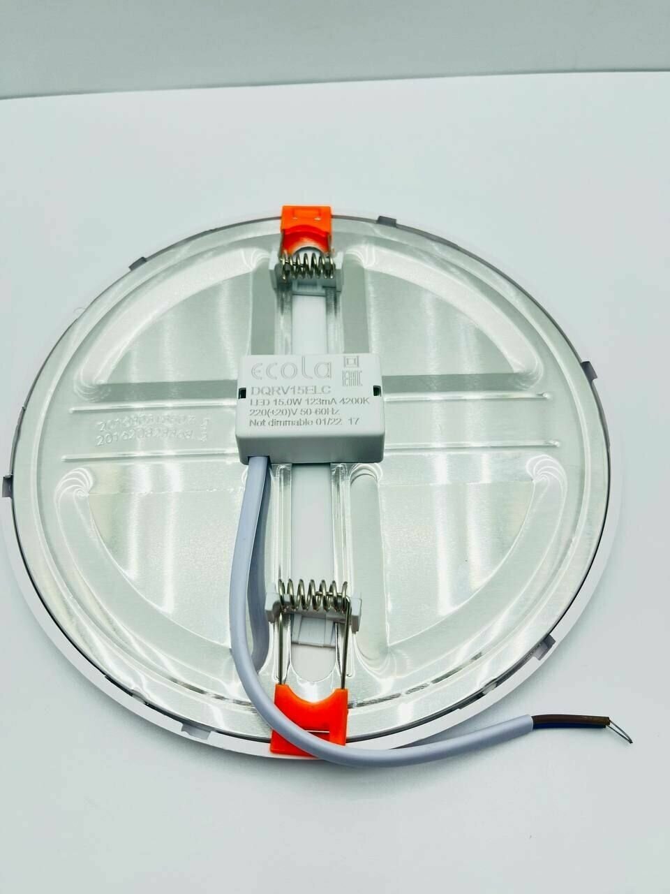 Потолочный светильник/ Встраиваемый светильник 15Вт/ Даунлайт Ecola LED с креплением под любое отверстие (50-160mm) 15W 220V 4200K дневной белый свет