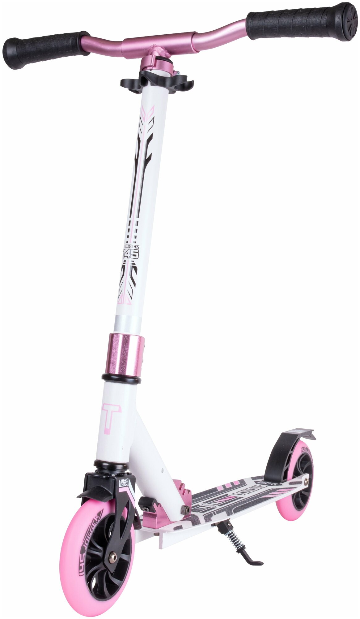 Самокат Tech Team Jogger 145 white/pink (бело-розовый)