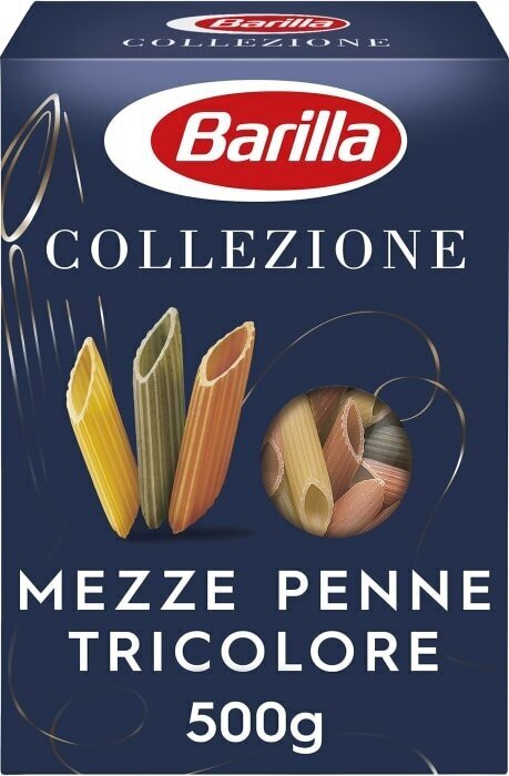 Макароны Barilla Collezione Mezze Penne Tricolore 500г