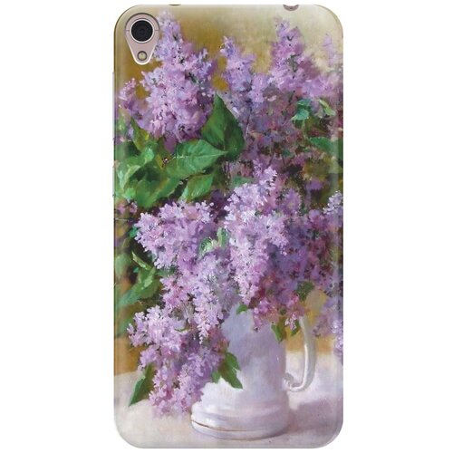 фото Cиликоновый чехол на asus zenfone live (zb501kl) / асус зенфон лайв (зб501кл) с принтом "букет сирени" gosso