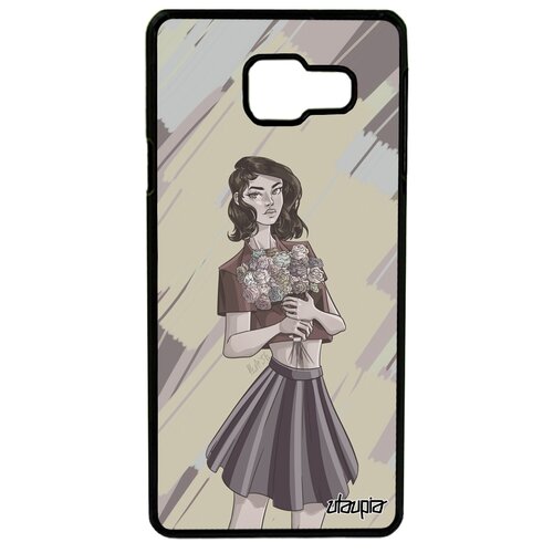 фото Чехол на смартфон samsung galaxy a3 2016, "девушка и цветы" портрет манга utaupia