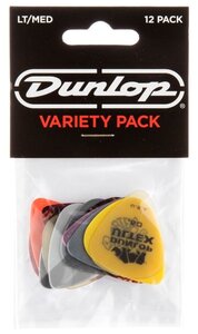 PVP101 Набор медиаторов Guitar LT/MED Pick Variety Pack 12шт, тонкие/средние, Dunlop