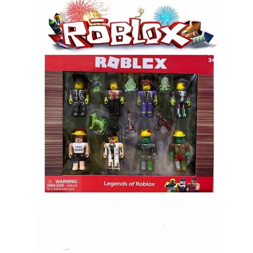 Игровой набор фигурок из любимой игры Роблокс  Roblox  / Разборные фигурки 8 шт ( высота 7-9см) набор мягких игрушек roblox синяя зелёная