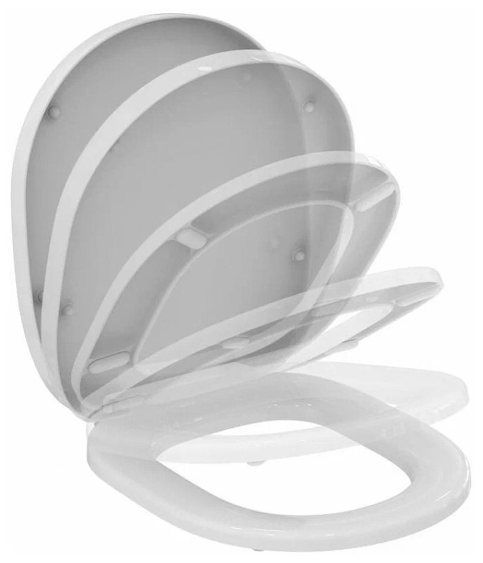 Чаша унитаза подвесная Ideal STANDARD Connect W941102 с горизонтальным выпуском белый - фотография № 3