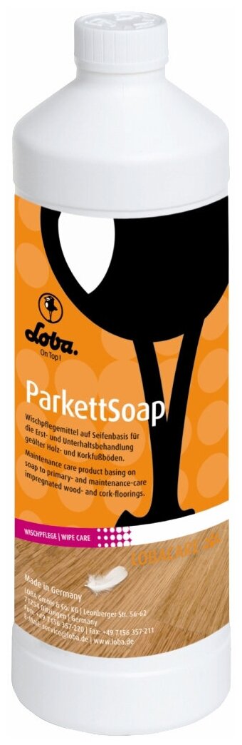 Loba Parkett Soap, для масляных покрытий, матовый, 1.00л., средство по уходу