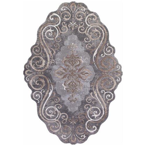 Ковер 00858C - GREY / BROWN - Прямоугольник - коллекция SAFIR 0.78x1.50