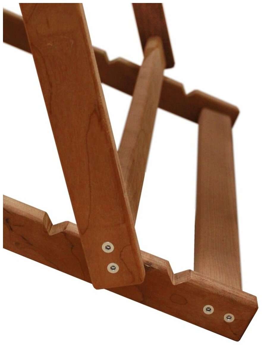 Шезлонг деревянный складной для дачи для бани - фотография № 12