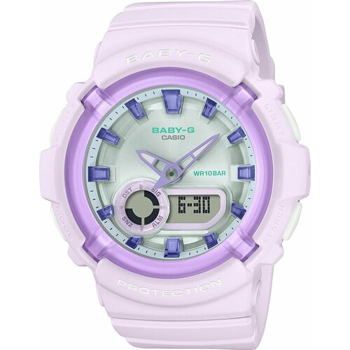 Наручные часы CASIO Baby-G BGA-280SW-6A, белый, фиолетовый