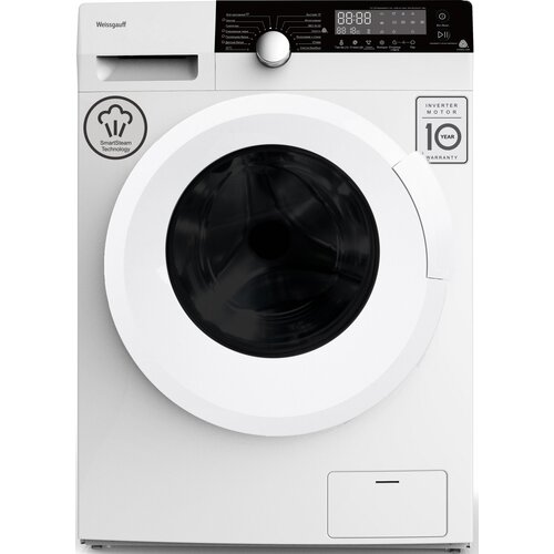 Стиральная машина Weissgauff WM 59412 DC Inverter Steam класс A загр фронтальная макс12кг белый 7551300₽