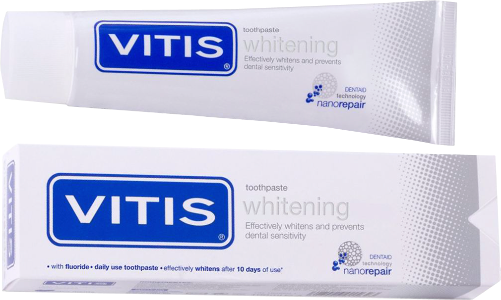 Зубная паста отбеливающая VITIS WHITENING DENTAID, 100 мл - фото №9