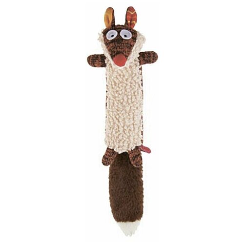 Игрушка для собак GIGWI Plush Friendz Белка с пищалкой (37 см) игрушка для собак gigwi plush friendz кролик с пищалкой 16см