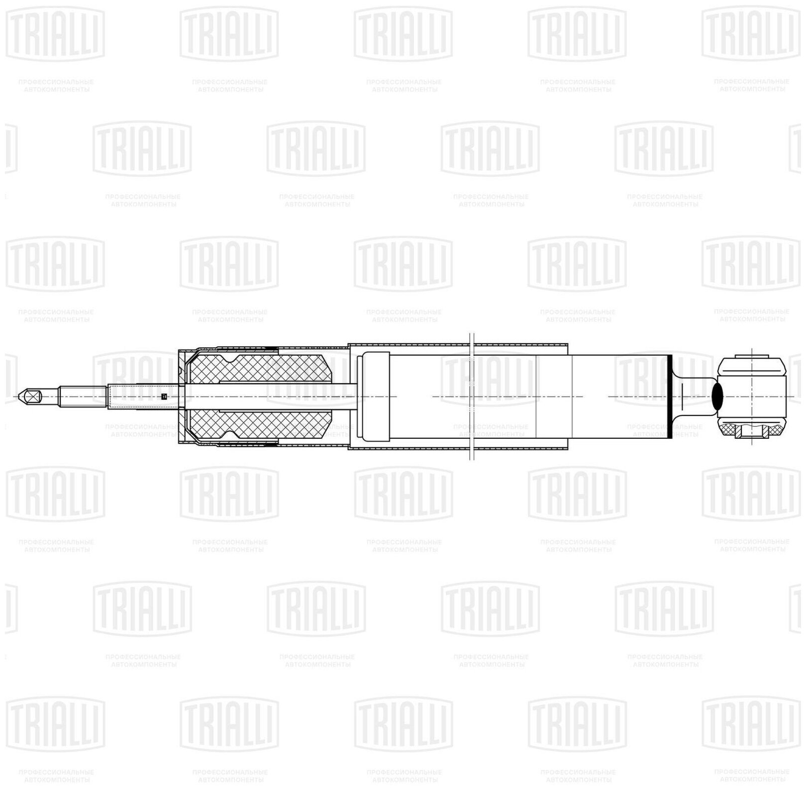 Амортизатор для а м Mercedes C (W203) (00-) задн. газ. зад прав лев Trialli AG 15507