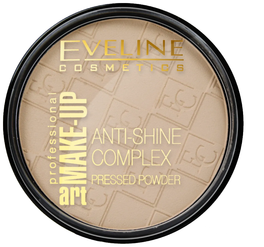 Пудра Eveline Art Professional Make-Up Anti-Shine Complex Pressed Powder матирующая минеральная с шелком 31 Transparent