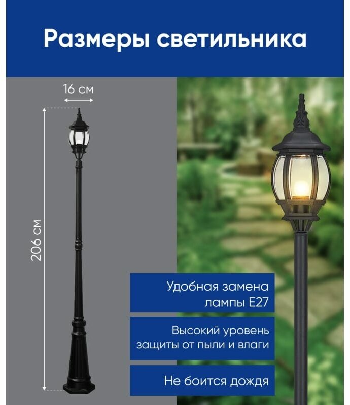 Садово-парковый светильник FERON - фото №12