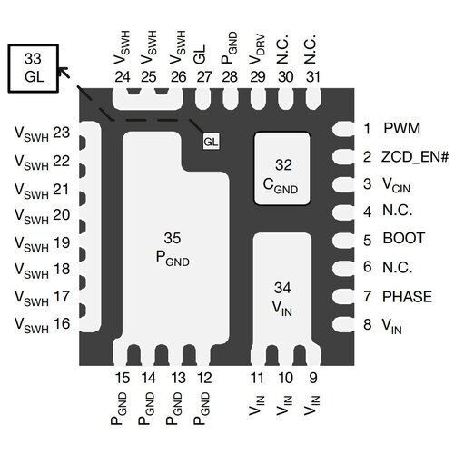 Микросхема SIC634CD-T1-GE3