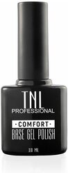 TNL Professional Базовое покрытие Comfort Base Gel Polish, прозрачный, 10 мл
