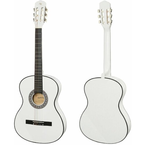 Гитара классическая MARTIN ROMAS JR-N39 WH 4/4 белая martin romas jr n39 bk 4 4 классическая гитара цвет натуральный 39