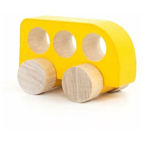 Каталка-игрушка Томик Машинка 2-106, желтый деревянная игрушка каталка машинка томик зелёная