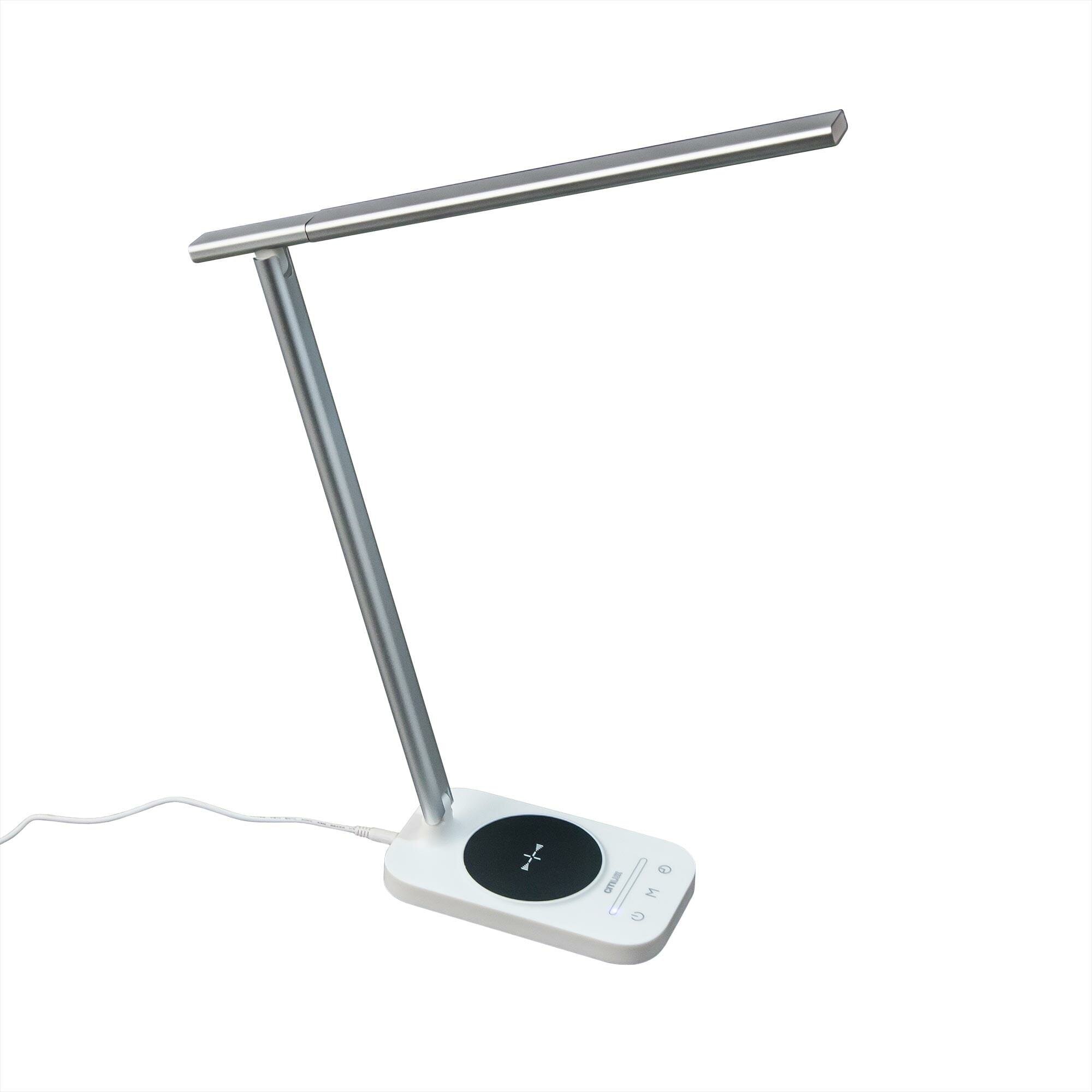 Настольный светильник светодиодный USB+Qi Citilux Ньютон CL803051 белый хром