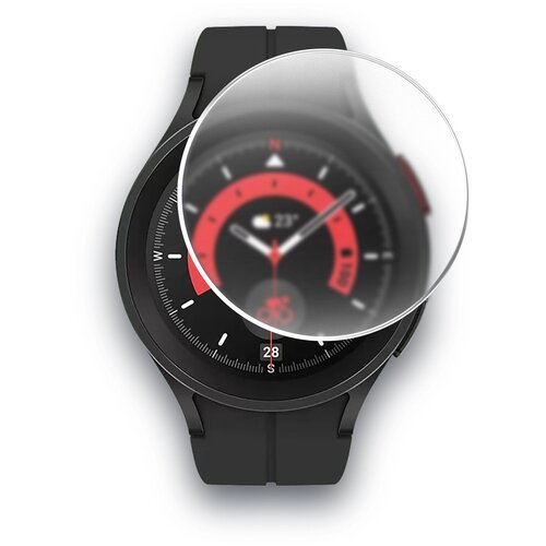 Гидрогелевая защитная пленка на Samsung Galaxy Watch 5 Pro 45mm (Самсунг Галакси вотч 5 Про 45 мм) на Экран матовая с олеофобным покрытием, Brozo гидрогелевая защитная пленка на huawei watch 3 pro 48 mm хуавей вотч 3 про 48мм на часы матовая силиконовая клеевая основа полноклеевая 2 шт brozo