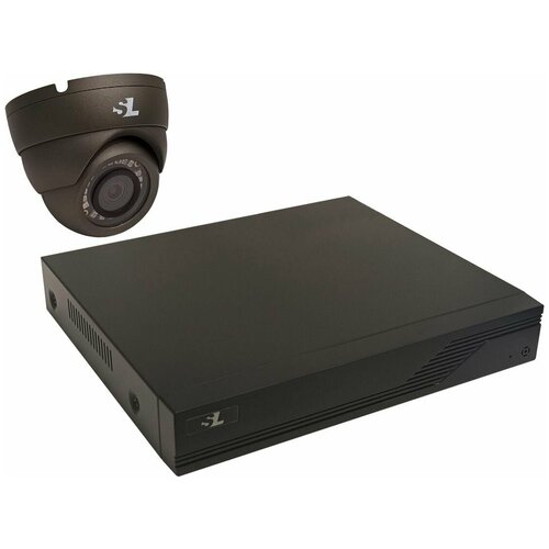 Комплект видеонаблюдения 1 уличная антивандальная камера AHD 2Мп SL 4-канальный видеорегистратор 689000₽