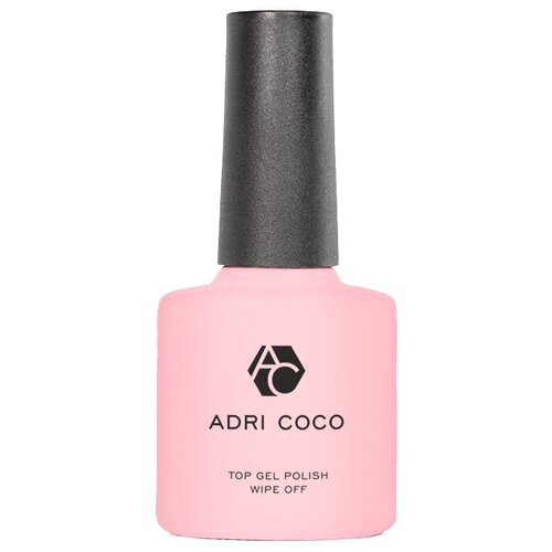 ADRICOCO Верхнее покрытие Top Gel Polish Wipe off, бесцветный, 8 мл, 40 г adricoco набор базовое покрытие base gel polish rubber верхнее покрытие top gel polish wipe off бесцветный 8 мл