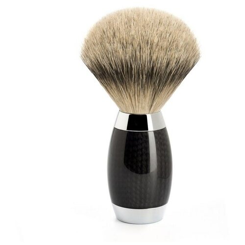 Помазок MUHLE Edition №1, барсучий ворс, карбон, черный