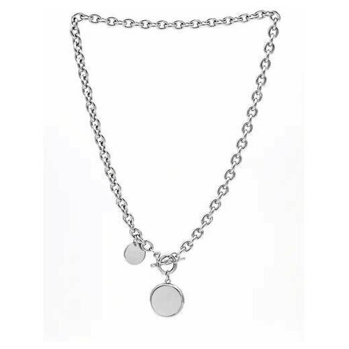 Колье Kyle, перламутр, перламутр синтетический, длина 45 см., серебряный