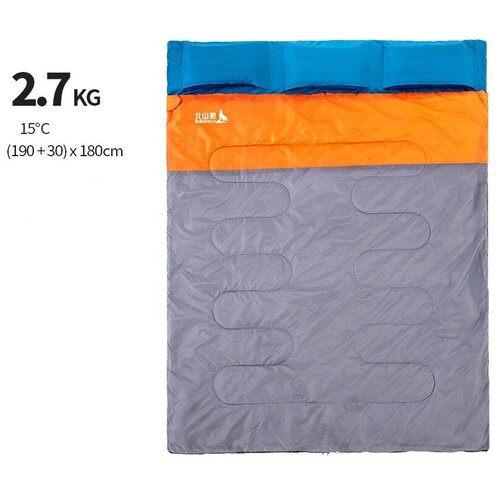 Спальный мешок трёхспальный BSWOLF 2,7 кг 190+30см х 180 см 15 °C