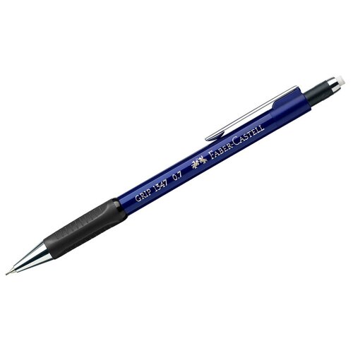 Карандаш механический Faber-Castell Grip 1347 0.7мм, B, грип, с ласт, автоподача грифеля, синий