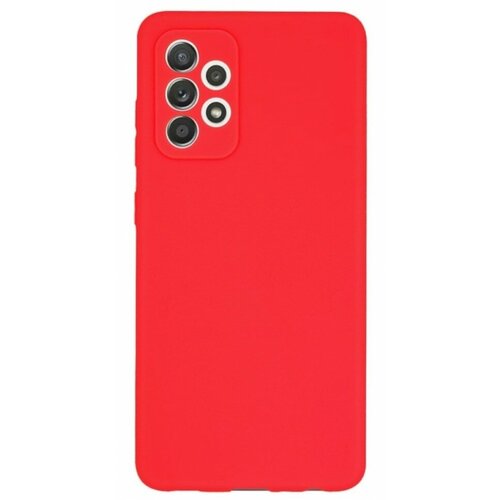 Накладка силиконовая Silicone Cover для Samsung Galaxy A53 5G A536 красная for cover samsung galaxy a71 5g case for galaxy a71 5g tpu rugged armor silicone bumper phone cover for samsung a71 a716f fundas