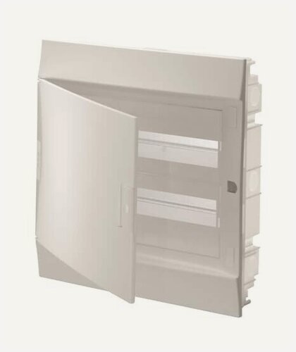 Изображение товара Распределительный шкаф ABB Mistral41 36 мод, IP41, 2 ряда, встраиваемый, термопласт, белая дверь, 1SLM004102A1106