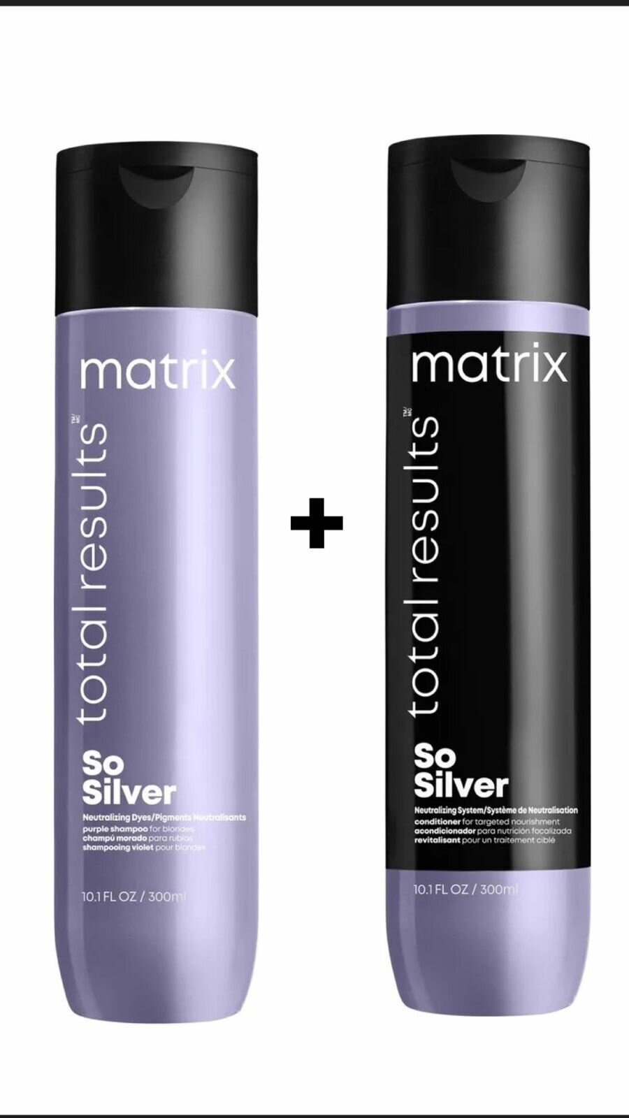 Matrix Total Results So Silver Шампунь 300 мл и Кондиционер 300 мл профессиональный, для нейтрализации желтизны