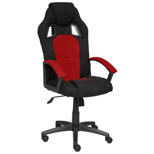 фото Компьютерное кресло tetchair драйвер игровое, обивка: текстиль, цвет: красный/черный