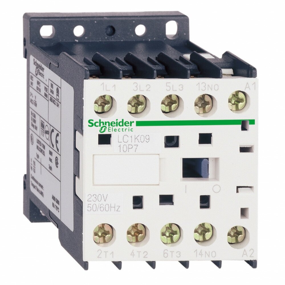 Schneider Electric Contactors K Контактор 3P, 12A, но,230V 50/60 Гц, зажим под винт LC1K1210P7