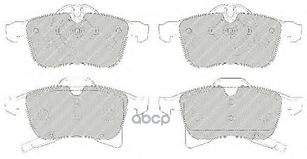Колодки Торм. Пер./Дат. Opel Astra 1,6-1,8-2,0 8/94-> , Vectra 2,0 8/94-11/95, 1,6-1,7-1,816V 10/95-> , Calibra 2,0 8/9 Ferodo .