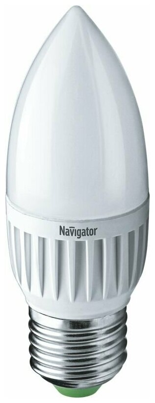 Лампа светодиодная 94 481 NLL-P-C37-5-230-2.7K-E27-FR 5Вт свеча 2700К тепл. бел. E27 330лм 176-264В Navigator 94481