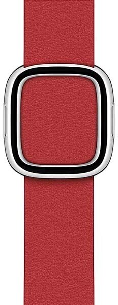 Ремешок Apple Modern Buckle для Apple Watch Series 3/4/5/6/SE гранатовый (MY642ZM/A) 40мм - фото №7