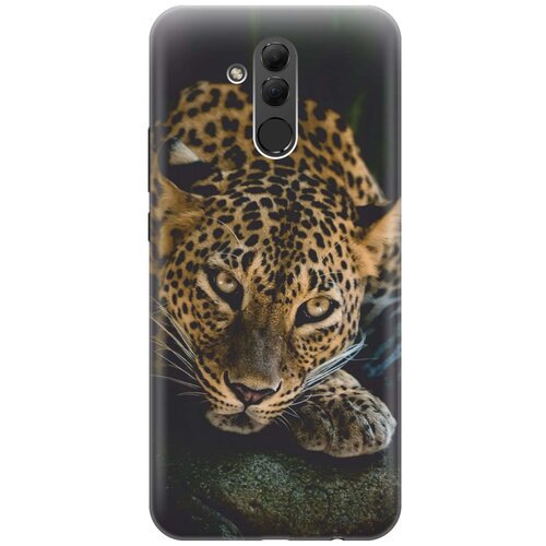 фото Gosso ультратонкий силиконовый чехол-накладка для huawei mate 20 lite с принтом "загадочный леопард"