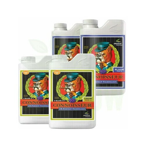 Комплект удобрений Advanced Nutrients Connoisseur Grow A+B (по 1 л) и Connoisseur Bloom A+B (по 1 л)